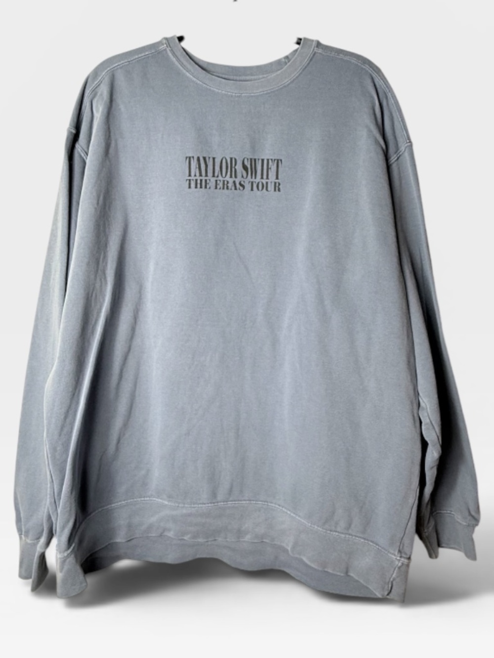 Taylor Swift Era's Tour Crewneck Sweater Size XL Blue Oversized Merch (G)